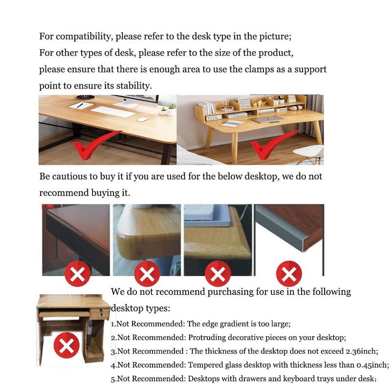FUZADEL Ergonomic Arm Support for Desk Office Rotating Mouse Arm Rest Mouse Pad Clamp-On Mouse Shelf Desk Hand Rest for Computer Table Arm Support Mouse Pad Tray - Image 5